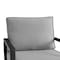 Armen Living Grand Black Aluminum Outdoor Swivel Glider Chair with Dark Gray Cushions 840254332737 - alternate 7
